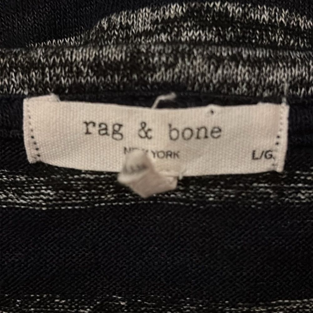 Rag & Bone The Knit Striped Pullover in Heather Stripe - Picture 8 of 11